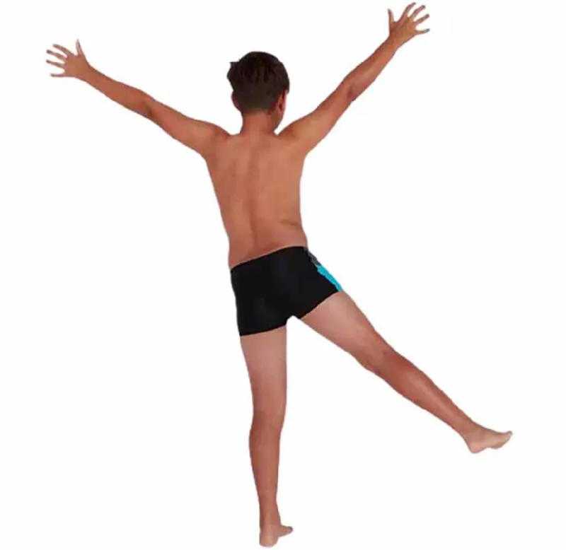 Speedo Boys Dive Aquashort Shorts Black/Grey-2